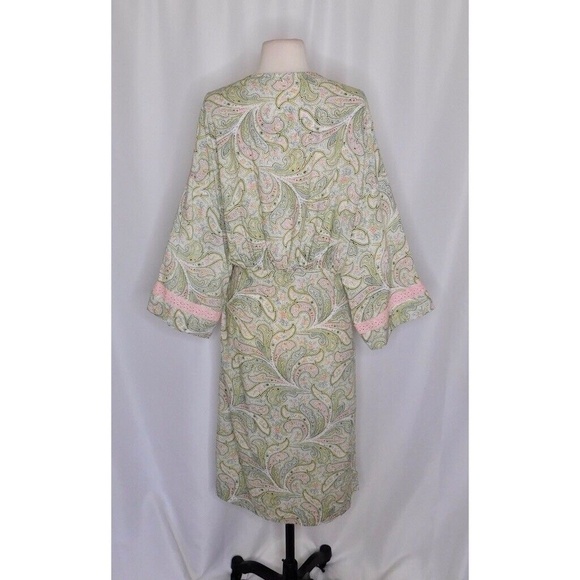NWT!! Anthropologie FLOREAT Paisley Robe Eyelet Lace Romantic Cottage Small - Picture 9 of 15